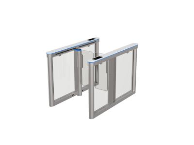 China Automatic Opening Swing Barrier Turnstile Artificial Marble High Security Turnstile for sale