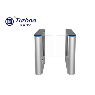 China Glass Speed Gate Turnstile Entrance Turnstile Gate Black Artificial Marble Turboo Euro for sale