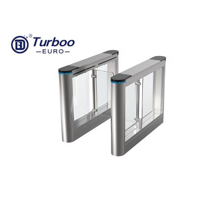 China Stainless Steel Swing Barrier Turnstile Automatic 5 Pairs Infrared Sensor for sale
