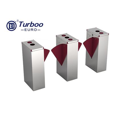 China Compact Flap Barrier Turnstile Mechanical Access Control Entrance Security Turboo for sale