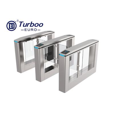 China 600-1300mm Width Swing Turnstile Gate SUS304 14 Pairs Infrared Sensor for sale