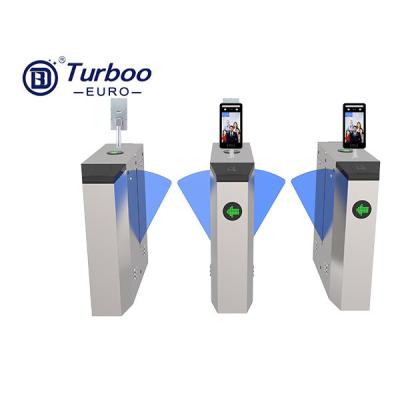 China Flap Barrier Turnstile Gate Mechanism Retractable 3 Pairs Infrared Sensor Turboo for sale