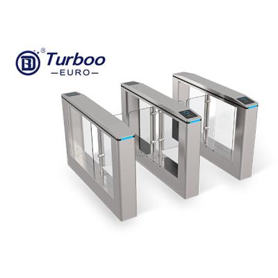 China Brushless Motor Access Control Turnstile 14 Pairs Infrared Sensor Swing Barrier Gate for sale