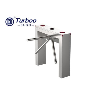 China Security Tripod Turnstile Gate 304 SUS Dry Contact With RFID Card Reader for sale