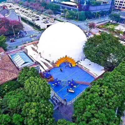 China Geodesic Wind Resistant Hotel Dome Tent Scenic Area Huge Stainless Steel Frame for sale