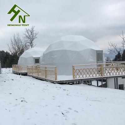 China Família de inverno viajando ao ar livre Glamping Geodesic Dome Tenda para venda à venda