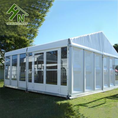 China 20m Length Aluminum Frame Tent White Wedding Marquee for sale