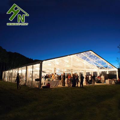 China 20x40m Frame Tent Romantic Transparent Marriage Marquee Wedding Tent for sale