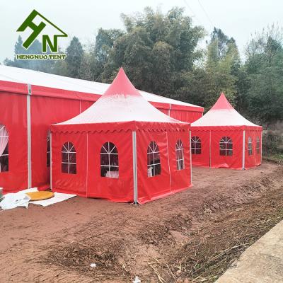 China Aluminum Alloy Frame Party Pagoda Event Tent  13 x 13ft Red Color for sale