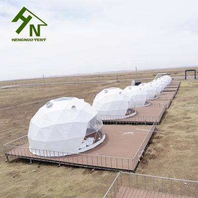 China 4 People Small Geo Dome Tent 7m 8m Diameter For Hotel en venta
