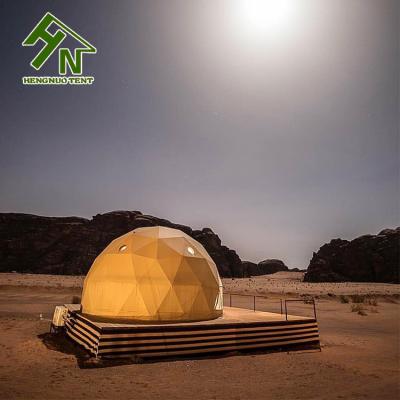 China Full Accessories Desert Geodesic Dome Tent Wind Resistant 4 Season Resort House Tent for sale