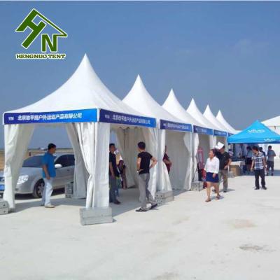 China 3x3m Pagoda Movable High Peak Tent Gazebo PVC Fabric For Outdoor Events for sale