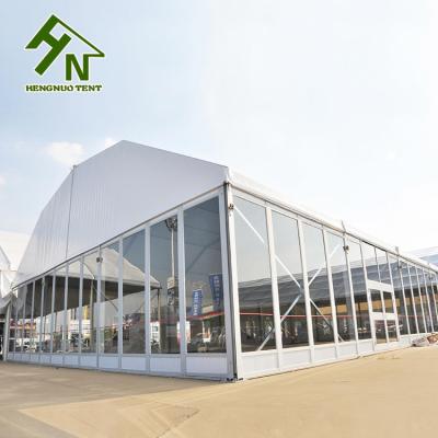 China Aluminum Frame 30x50m Polygon Tent PVC Fabric For Luxury Car Show for sale