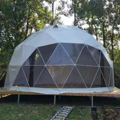 China UV Resistant Luxury Geodesic Dome Tent Prefabricated Camping House for sale