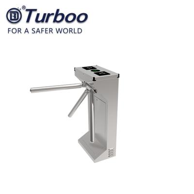 China Motorized Compact Tripod Turnstile Gate Stainless Steel RS485 Security Access Controller for sale
