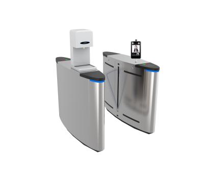 China Alcohol Disinfection Flap Barrier Turnstile for sale