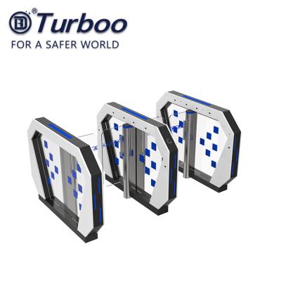 China Security Optical Speed Gate Turnstile RFID Card Reader Facial Recognition Gate With Servo Motor 240V for sale