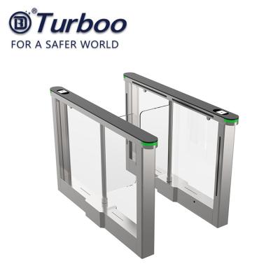 China High End Speed Acrylic Swing Barrier Turnstile With LED Light for sale