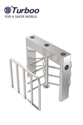 China Access Control Half Height Turnstile / SUS 304 Stainless Security Turnstile for sale