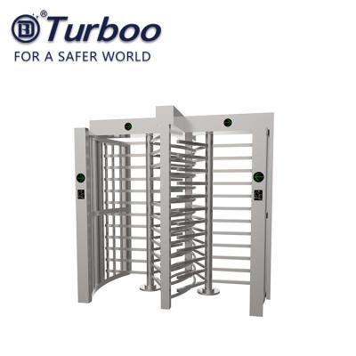 China 1.5mm SUS304 jat de Volledige Hoogteturnstile poort Hoge Deur Kaarten Dubbele Manier Te koop