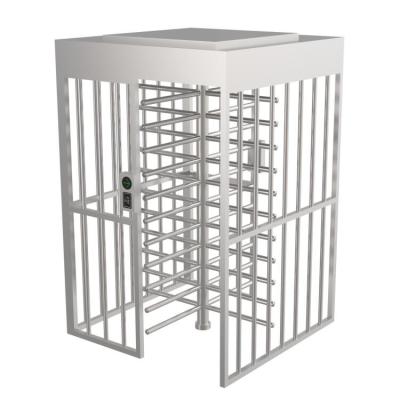 China Newly Design Stainless Steel 24V Dual Lanes Full Height Turnstile for sale