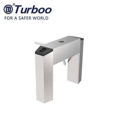 China Semi Automatic 3 Arm Turnstile Tripod Barrier Gate Waist Height 304 Stainless Steel Arm for sale