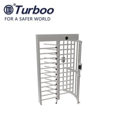 China Full Height Pedestrian Turnstile Gate Stainless Steel High Security IC ID for sale