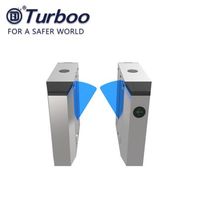 China Durable Retractable Flap Barrier Turnstile Biometric Access Control System for sale