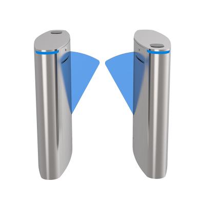 China Indoor / Outdoor Pedestrian Flap Barrier Gate Turnstile System Dry Contact Input Signal for sale