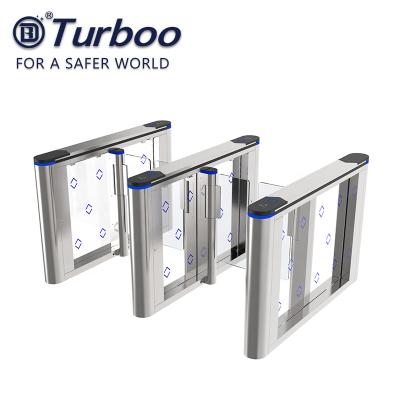 China Half Height Automatic Systems Turnstiles , Acrylic Arm Sliding Security Gates for sale