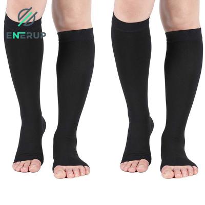 China Open Toe Medical Compression Socks 30 Mmhg Support Hose For Pregnancy for sale
