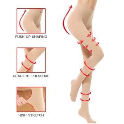 China Womens 20-30mmhg Medical Compression Leggings For Varicose Veins for sale