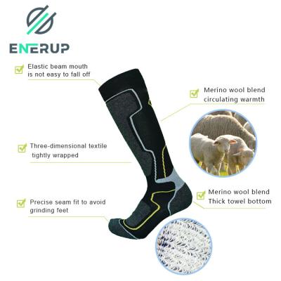 Chine Merino moyen Terry Towelling Trainer Socks Non serrant la conception s'ouvrante à vendre