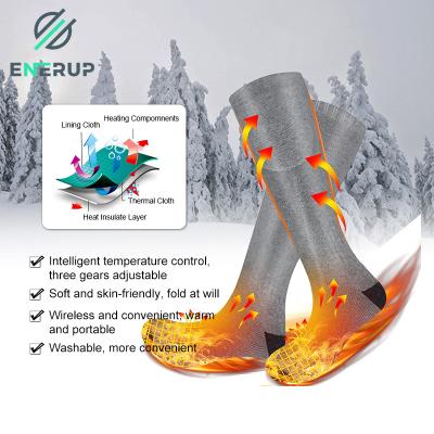 Chine Les chaussettes passionnées électriques rechargeables imperméabilisent la mi chaussette extrême de longueur de temps froid à vendre