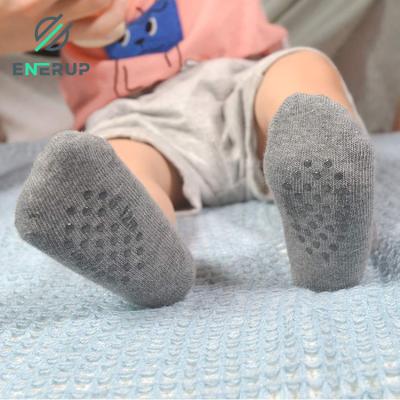 China Solid Toddler Grip Socks Childrens Seamless Socks NON SKID for sale