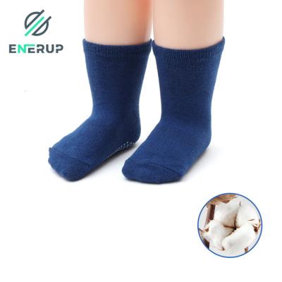 China Sustainable Short Baby Socks Newborn Anti Slip Socks With Grippers for sale