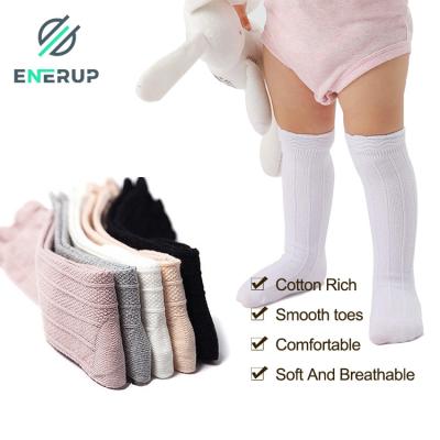 China Infant Baby Knee High Ruffle Socks Childrens Seamless Socks for sale