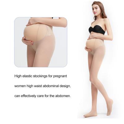 China Antibacterial Maternity Sheer Tights Firm Compression Pantyhose For Pregnant Women for sale