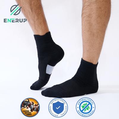 Chine Sport Terry Ankle Compression Socks Infused avec anti bactérien de cuivre à vendre