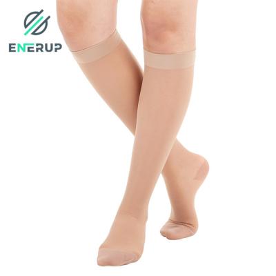 China 15mmHg Sheer Support Knee Highs Womens Compression Stockings for sale