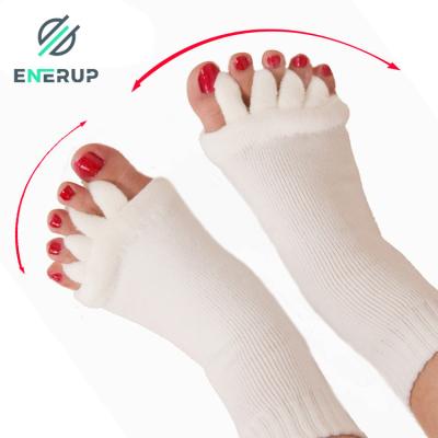 China 90% Cotton Five Finger Toe Socks 5 Toe Foot Alignment Socks for sale