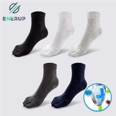 China Circulation Five Toe Socks 75% Cotton Copper Toe Socks Custom Made for sale