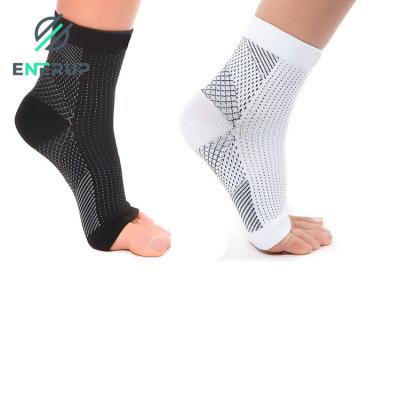 China White Football Ankle Compression Socks XL Toeless Support Socks for sale