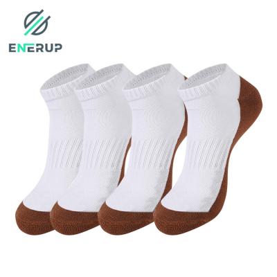 China White 90% Bamboo Copper Fit Diabetic Socks Non Binding Cuff for sale