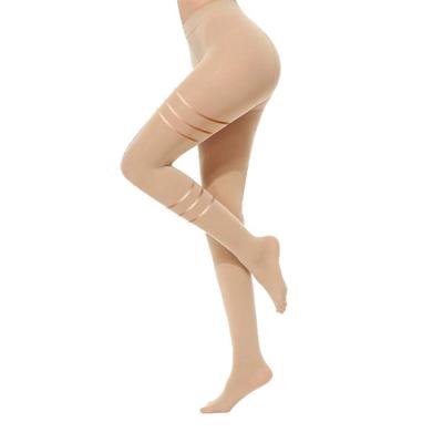 China 30mm High Waist Compression Pantyhose Women'S Plus Size Support Pantyhose for sale