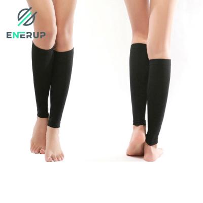 China Black Footless Calf Compression Socks For Plus Size Calves for sale