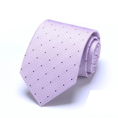 China Woven  Business  Neckties 100% Silk Stripped Ties Jacquard Neckwear Men Style for sale