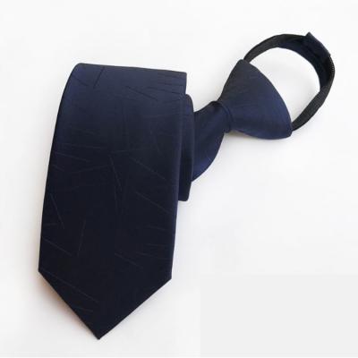 China Men's Fashion Accessories Made Blue Woven Tie 100% Silk Necktie for Custom Wholesale Blue Necktie for sale