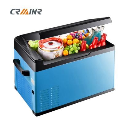 China 12 Volt 45W Mini Car Refrigerator , Camping Electric Cool Box 570*360*335mm for sale