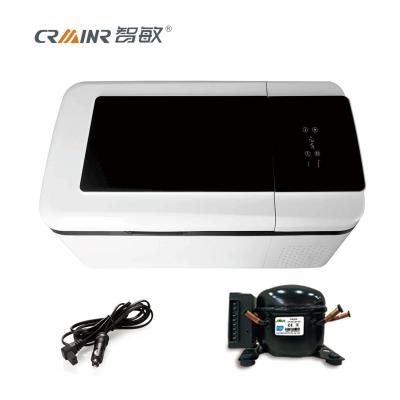 China Compressor Cooling Mini Car Refrigerator Freezer 18L With LCD Touch Screen for sale